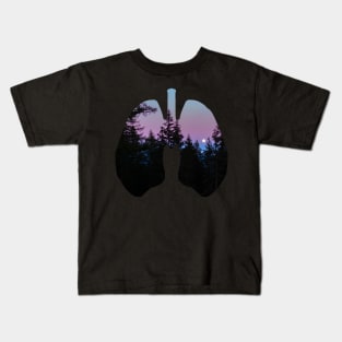 Night Jungle Lungs design Kids T-Shirt